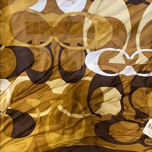 NWT Coach handkerchief/scarf 100% Silk